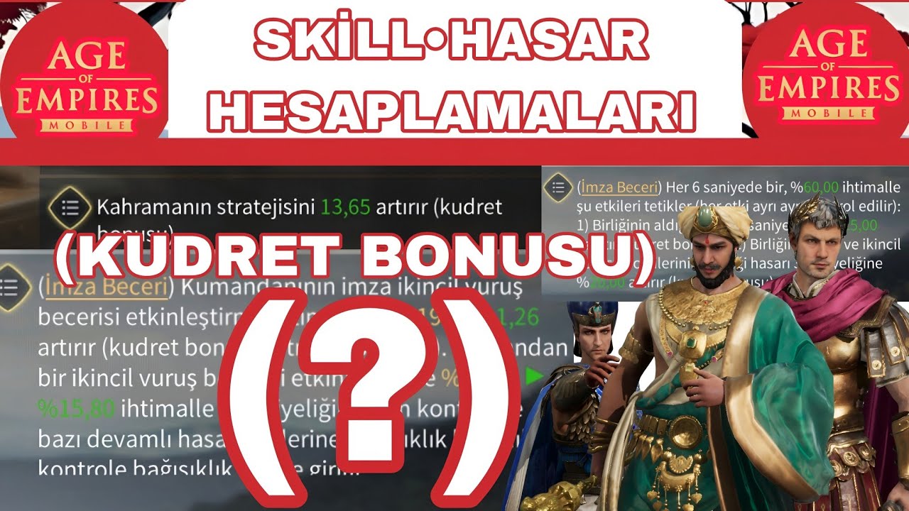AOEM HASAR MANTIĞI • PARANTEZ İÇİNDE KUDRET BONUSU NE ANLAMA GELİYOR? AOEM MATEMATİĞİ