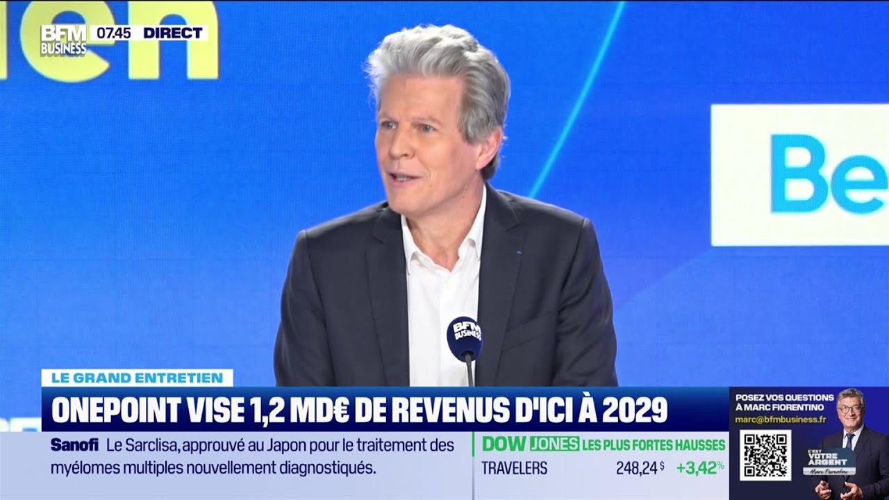 Le Grand entretien : Onepoint vise 1,2 milliard d'euros de revenus d'ici à 2029