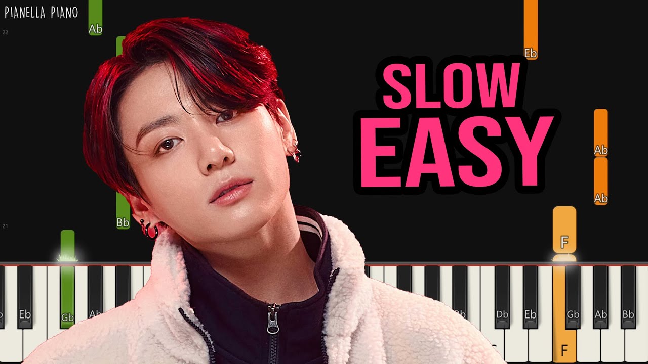 Jung Kook - Yes or No | SLOW EASY Piano Tutorial by Pianella Piano