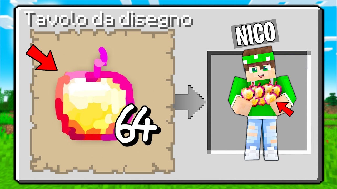 MINECRAFT MA OTTIENI TUTTO QUELLO CHE DISEGNI!