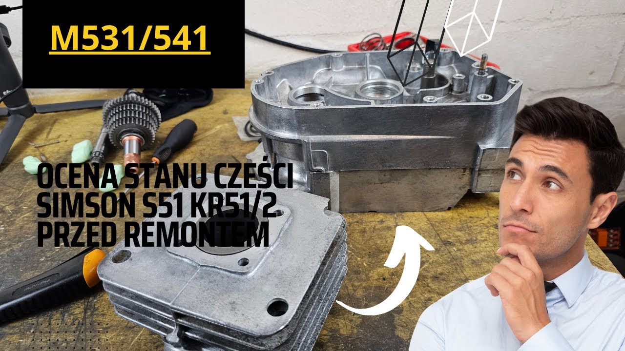 Remont Silnika Simson s51 kr51/2 ocena części.  Motorüberholung cz1