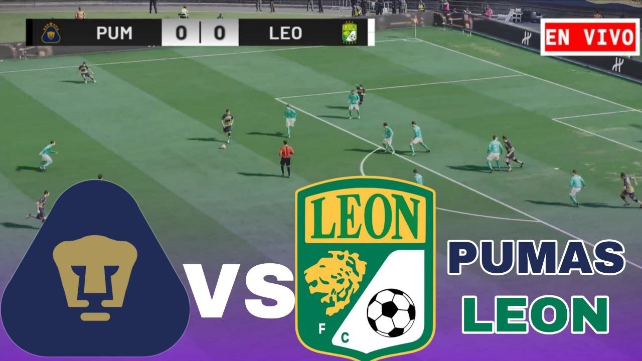 Pumas vs León Liga MX 2026 Partido Simulación PES 21