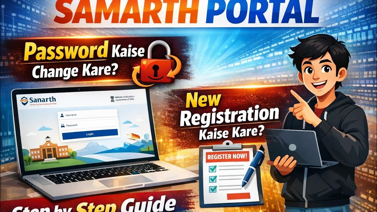 How To Change Password in Samarth Portal How To Reset Password in Samarth Portal ABC ID Kaise Link 