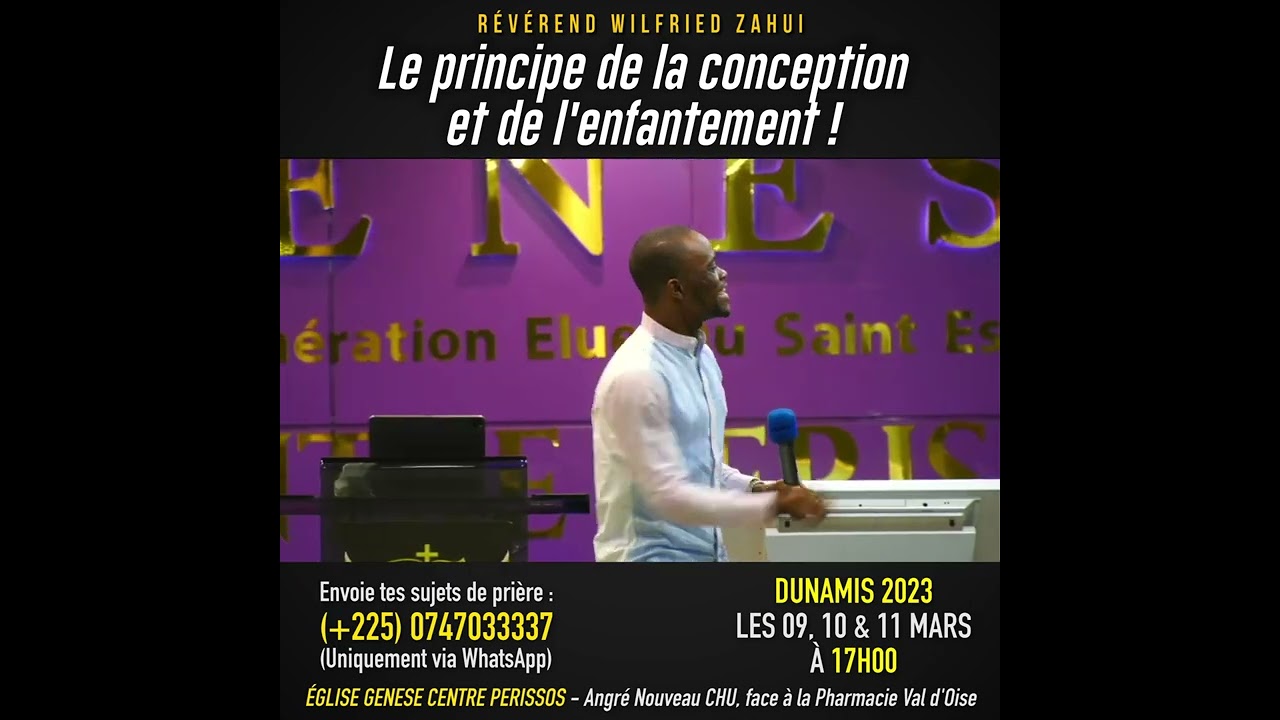 Le principe de la conception et de l'enfantement | R&Eacute;V&Eacute;REND WILFRIED ZAHUI