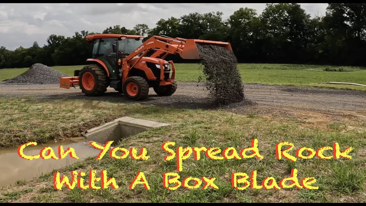 How To Spread Gravel With A Box Blade#107