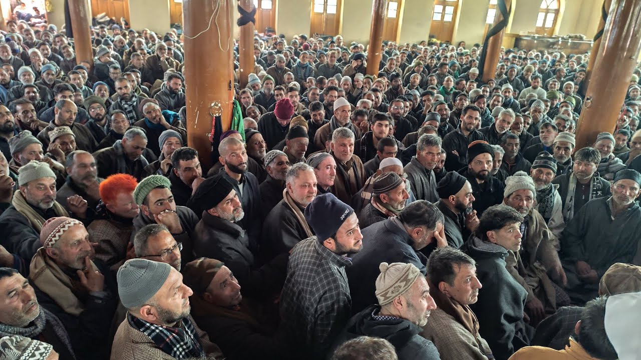 zakir shakir  hussain sofi sb kashmiri marsaya imambargah Hanjiwera  pattan Majlis-e-Aza