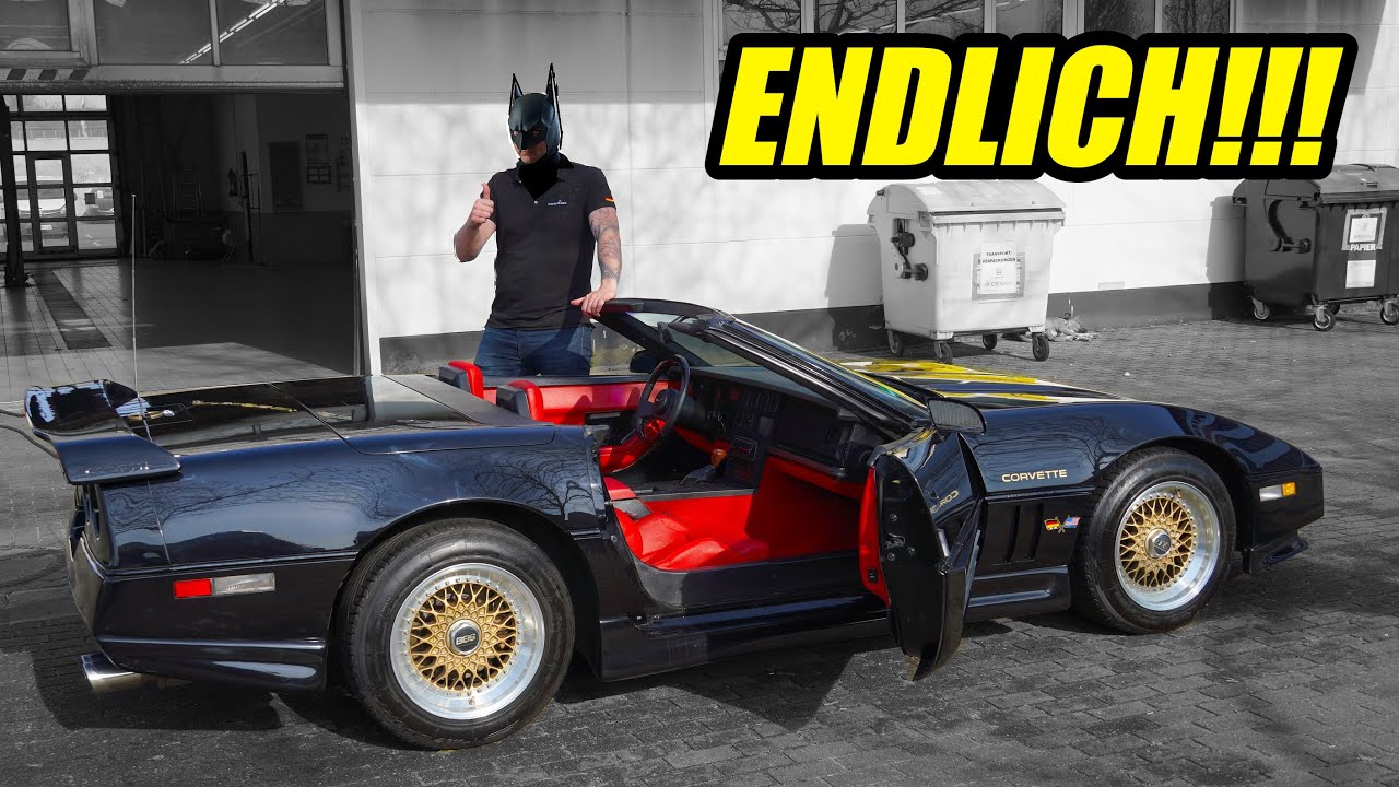Das BATMOBIL ist bereit für die Straßen ! Corvette C4 Greenwood Widebody