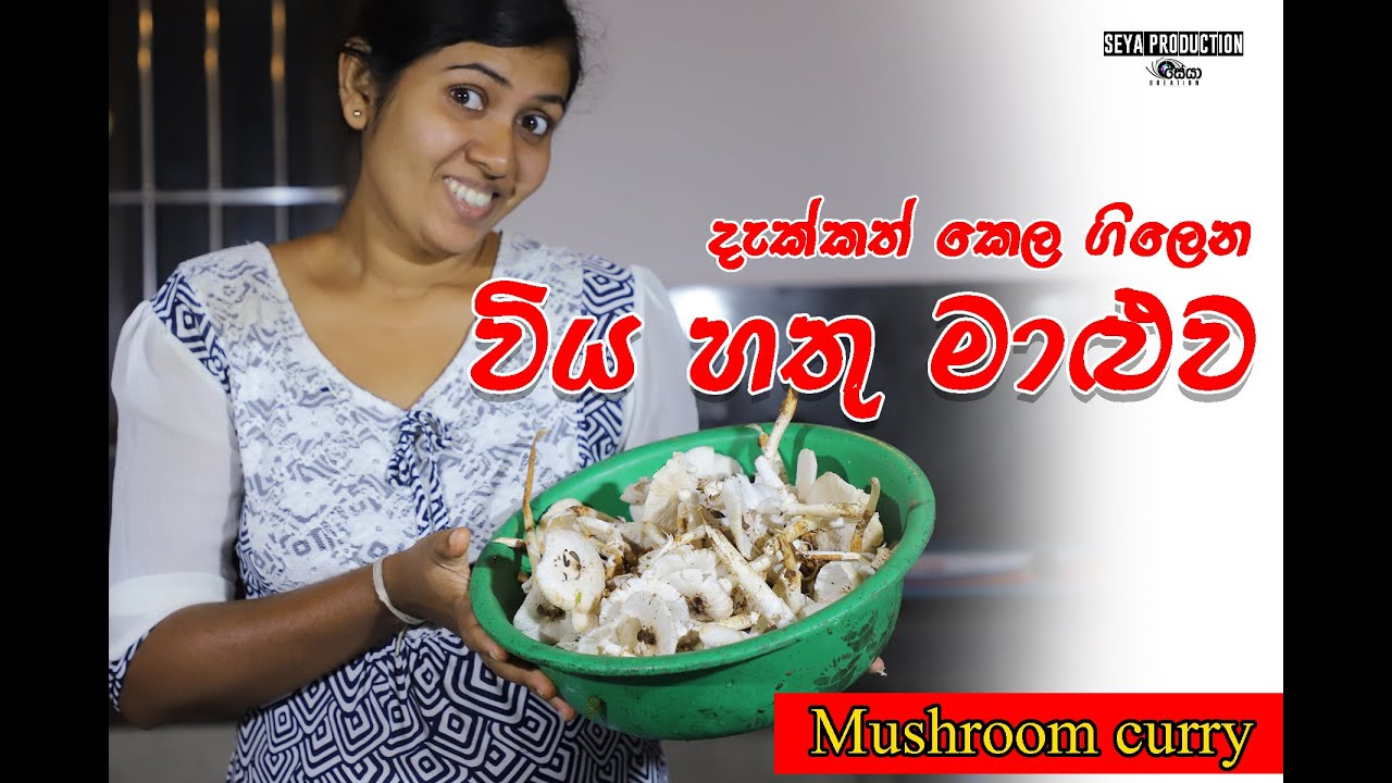 විය හතු මාලුව | WIYA HATHU | Mushroom Curry @VillageGemiya