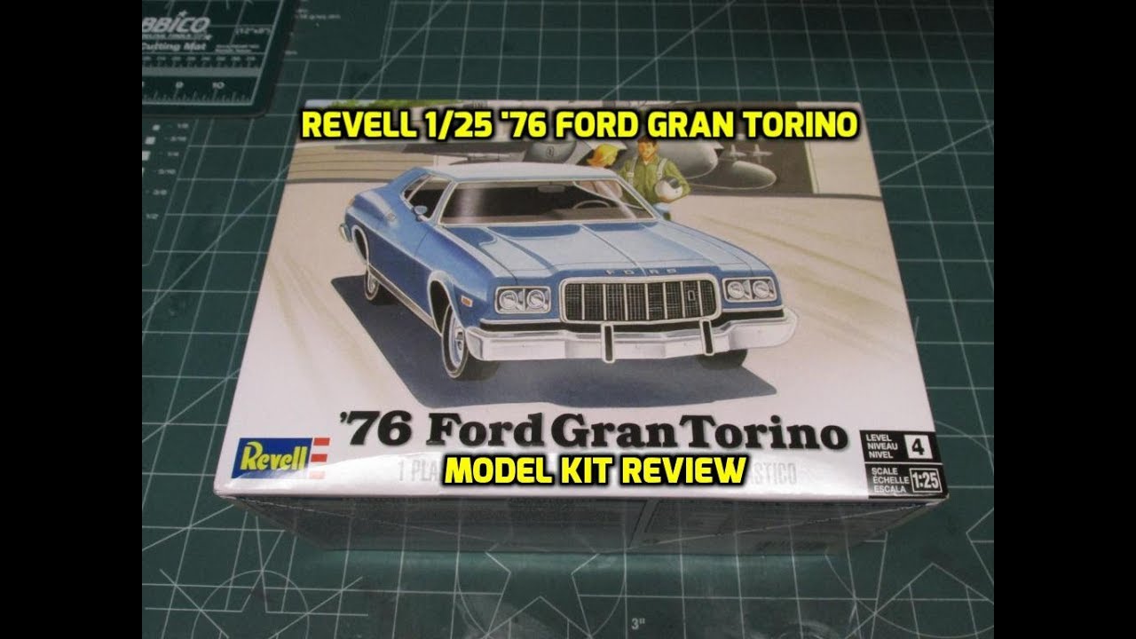 Revell 1/25 '76 Ford Gran Torino Model Kit Review 85-4412