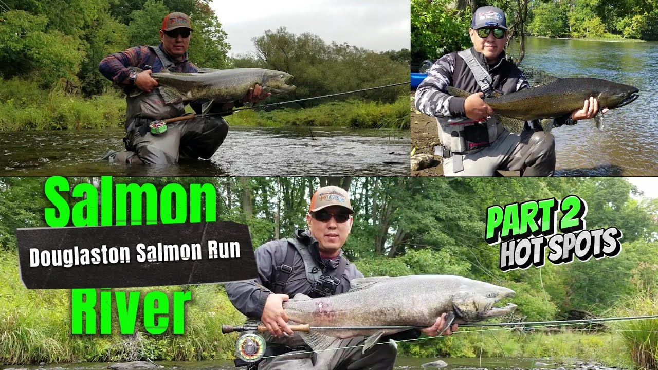 Fishing Douglaston Salmon Run of the Salmon River. Part 2 - Some of my favorite sections to fish.