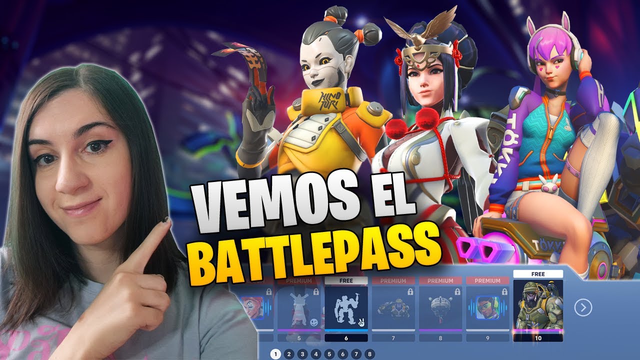 *TODAS* LAS RECOMPENSAS del PASE DE BATALLA en Overwatch 2 | Jinsei