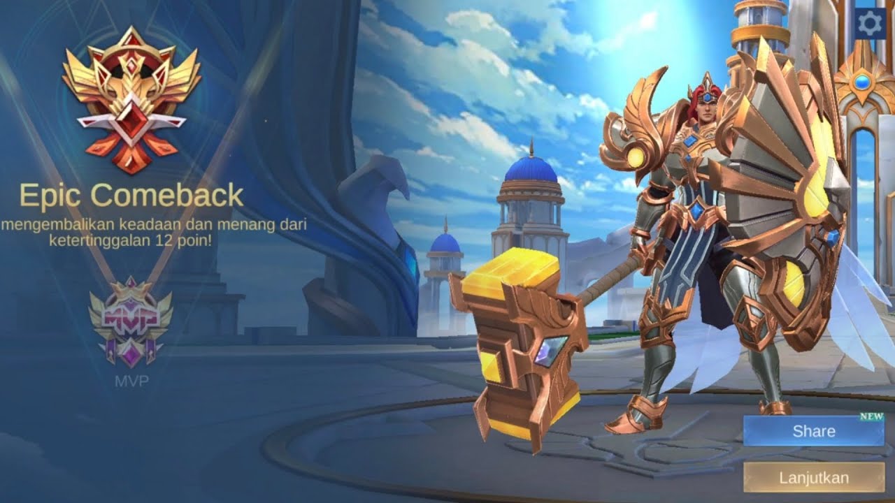Epic Comeback dan MVP dengan Tigreal Roamer
