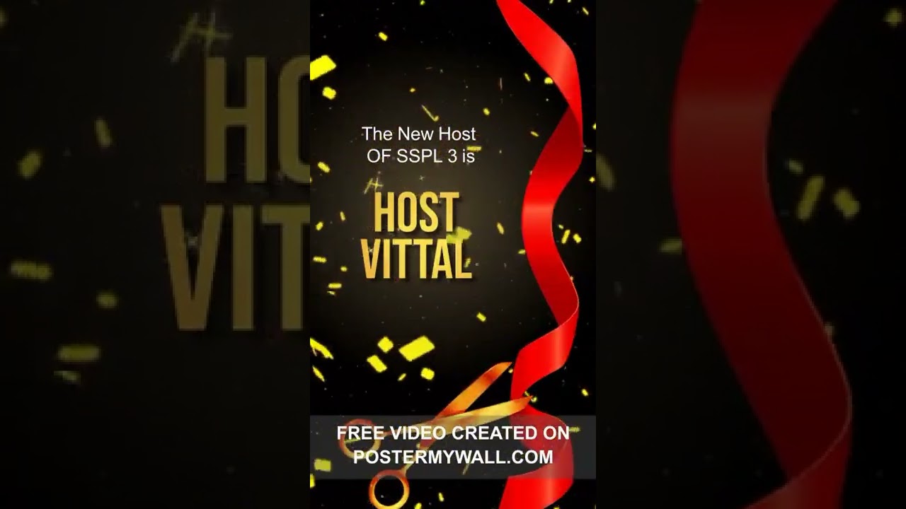 The New Host Of SSPL 3 IS.......