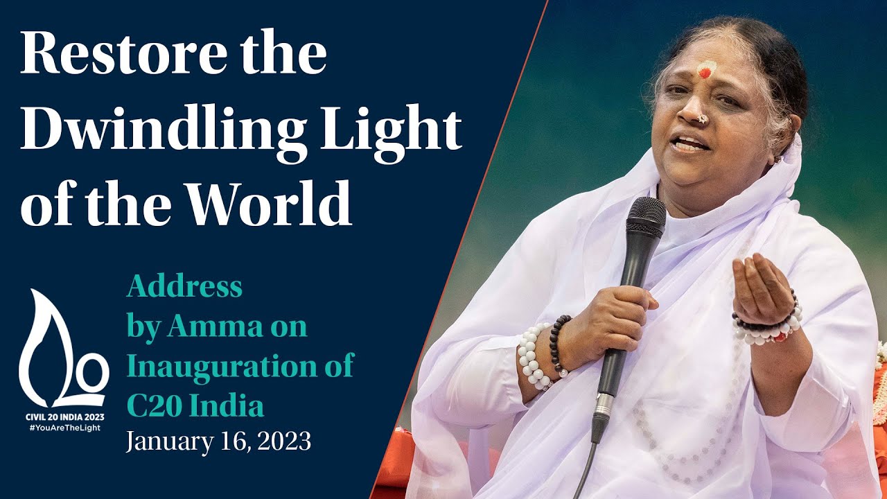 Amma's Message on Inauguration of India's Civil 20 for G20 2023