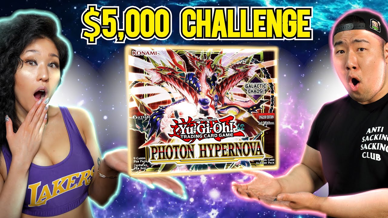 She'll do ANYTHING if I win this $5000 Booster Box Battle?! (Photon Hypernova Opening)