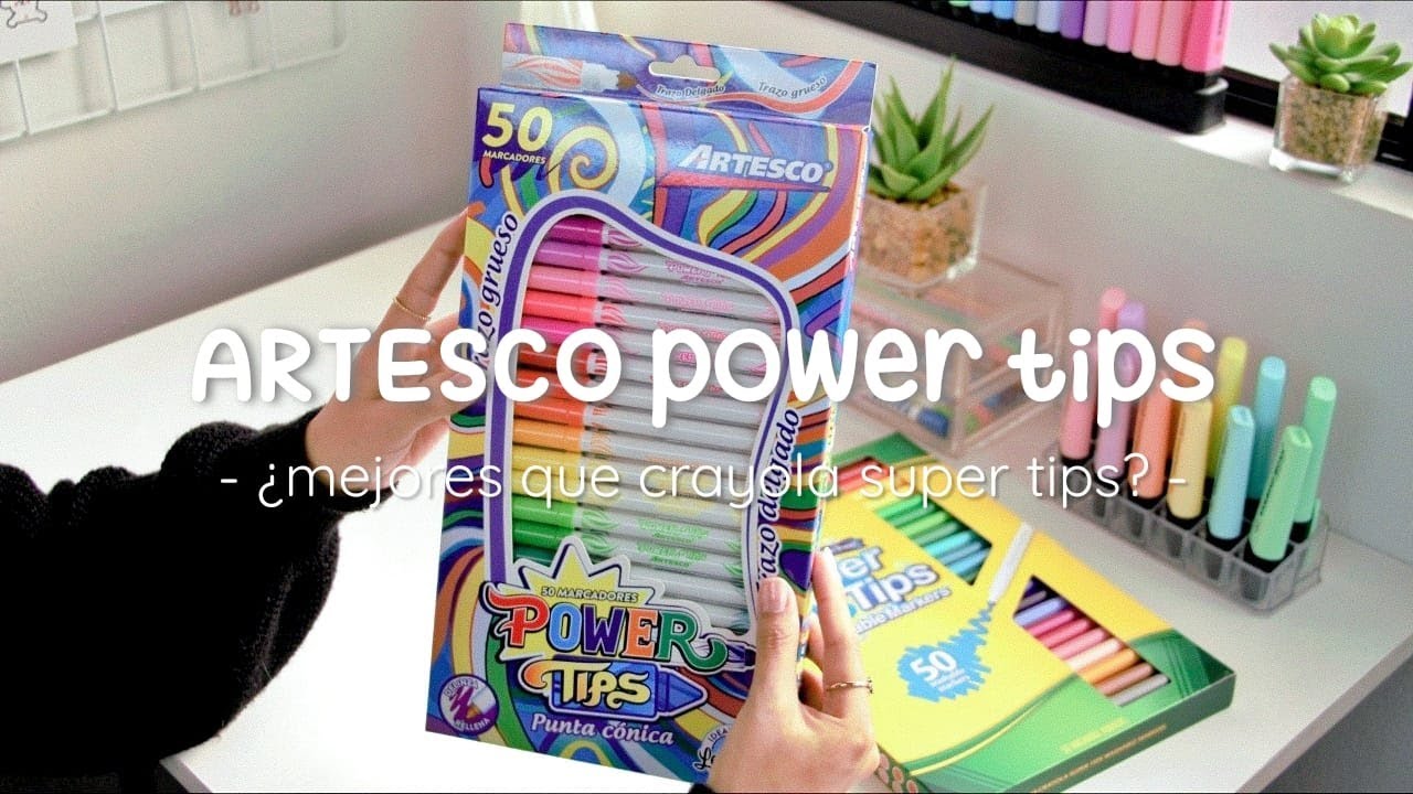 ARTESCO POWER TIPS – nuevos plumones punta cónica ¿imitación de CRAYOLA SUPER TIPS?