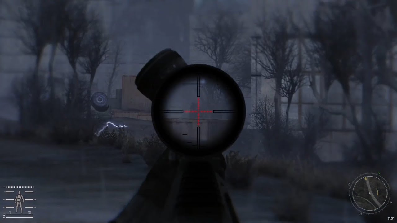 Sniping with Barrett M98B (.338 Lapua) and ShAK-12 (12.7x55 FMJ) against Duty Base Stalker GAMMA