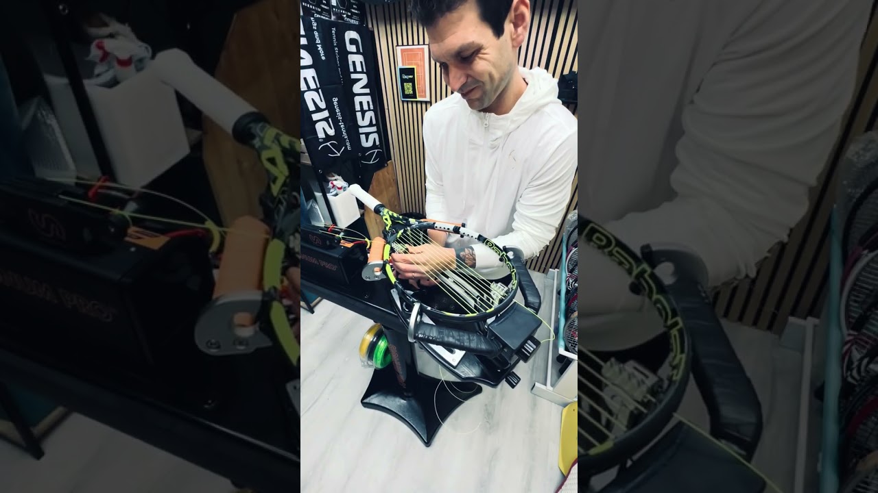 Incordatura Babolat Pure Aero 16x19 | 2 nodi ATW | Genesis Exa Infinity 1.23 a 21 kg. 🎾