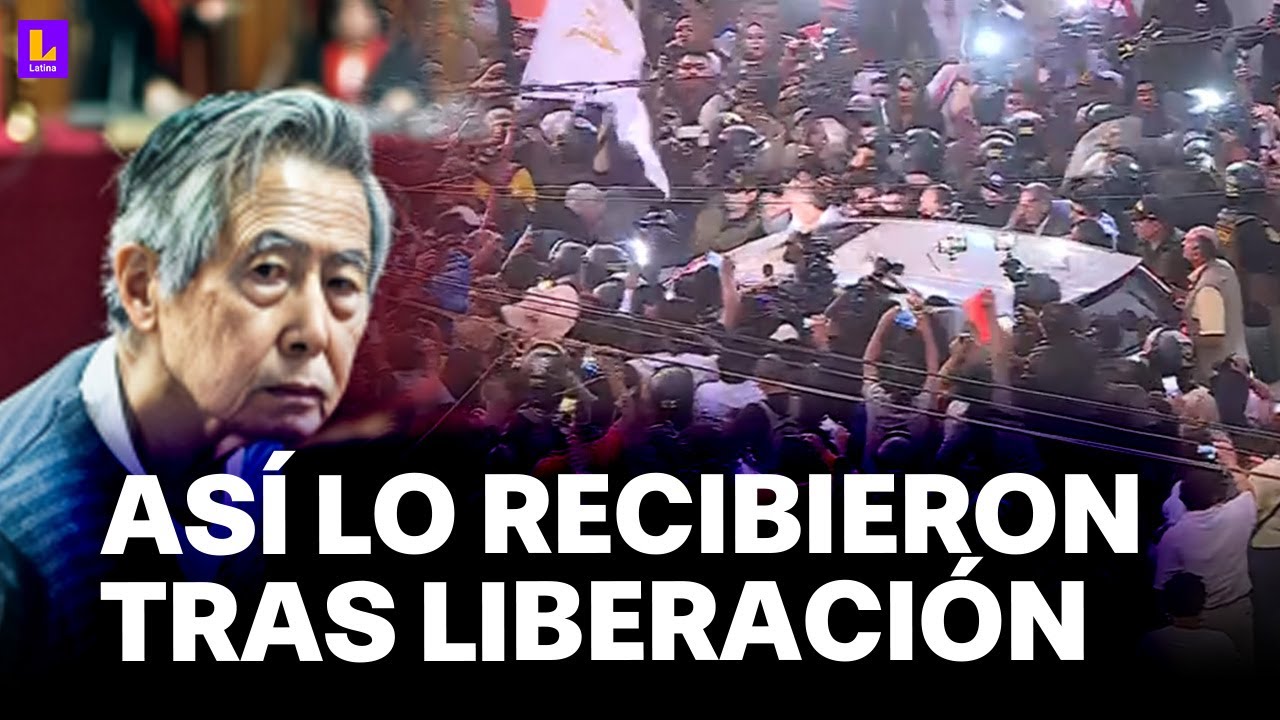Alberto fujimori en libertad: Así fue la reacción de los simpatizantes en las afueras de la Diroes
