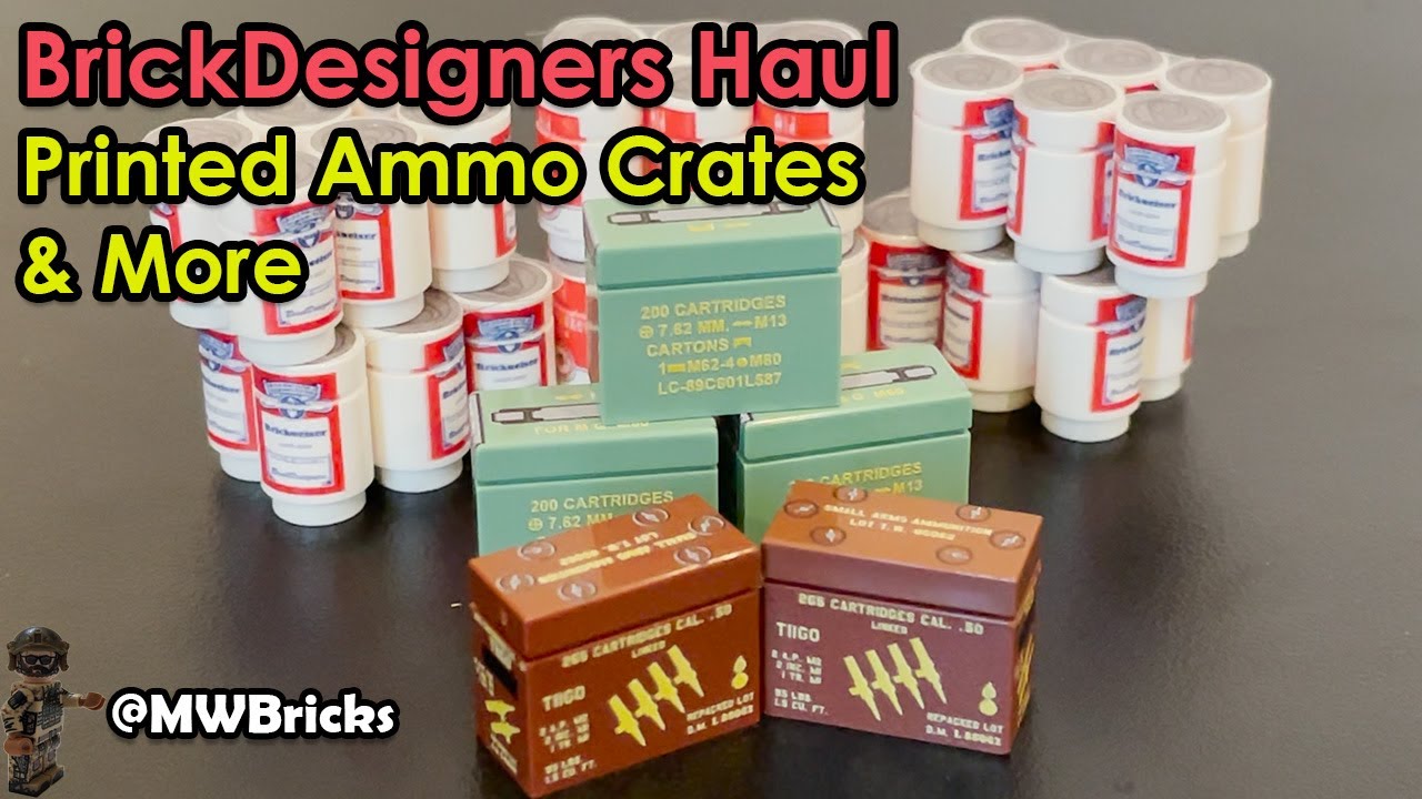 BrickDesigners Haul | Printed Ammo Crates & More