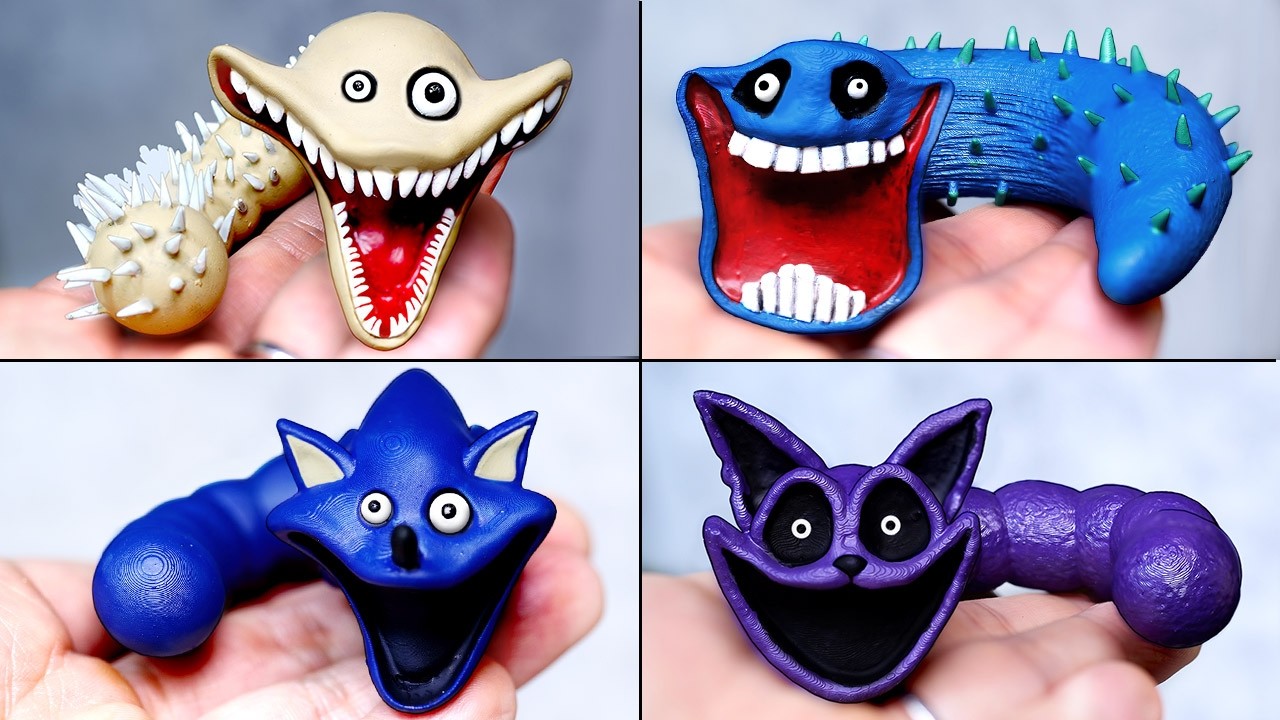 [Roblox]Making Phase 2 Hungry Worm, Hungry Snake, Hungry CatNap Worm Sonic Worm Sculptures Timelapse