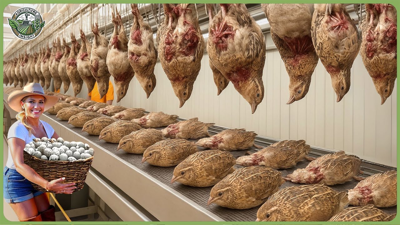 How Billions of Quail Are Raised & Processed &ndash; Massive Quail Farming For Eggs & Meat