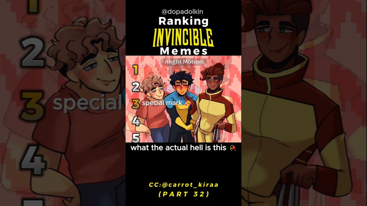 Ranking the Funniest Invincible Memes PART 32