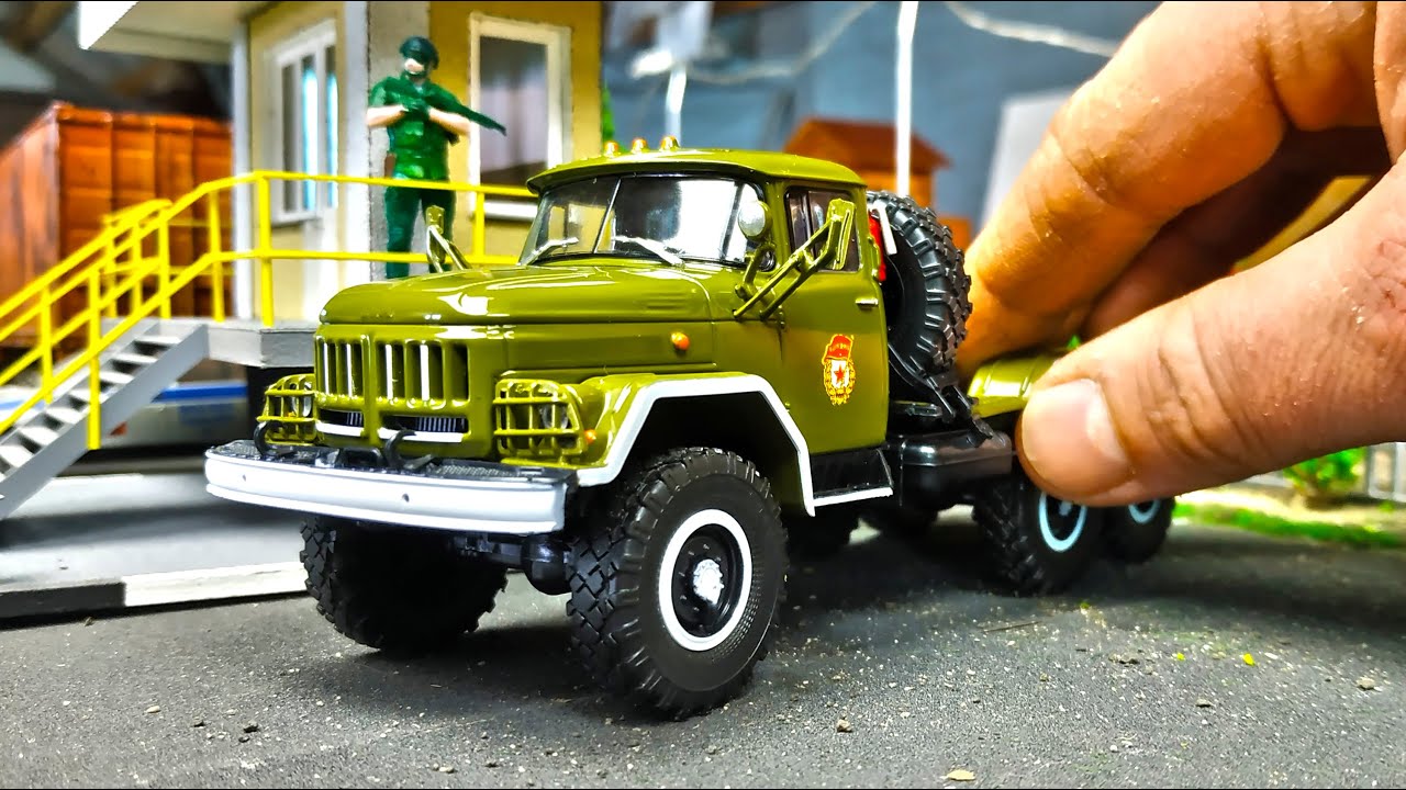 Военный тягач ЗИЛ-131 масштаб 1/43. Про машинки.