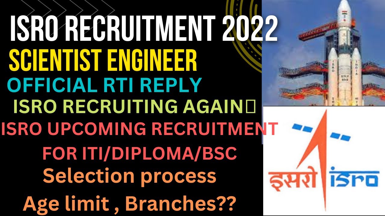 ISRO ICRB RECRUITMENT 2022||SCIENTIST ENGINEER🔥||OFFICIAL RTI REPLY||NO EXPERIENCE REQUIRED #jobs