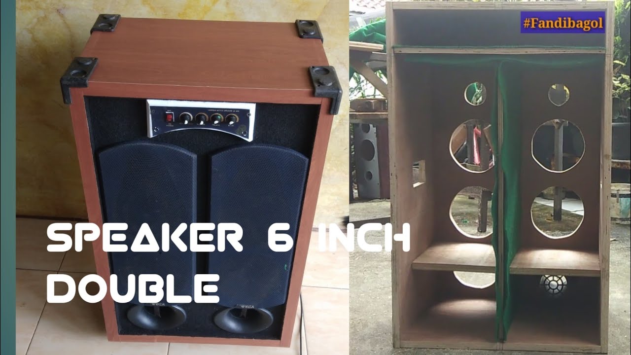 Cara membuat box speaker 6 inch double untuk rumahan