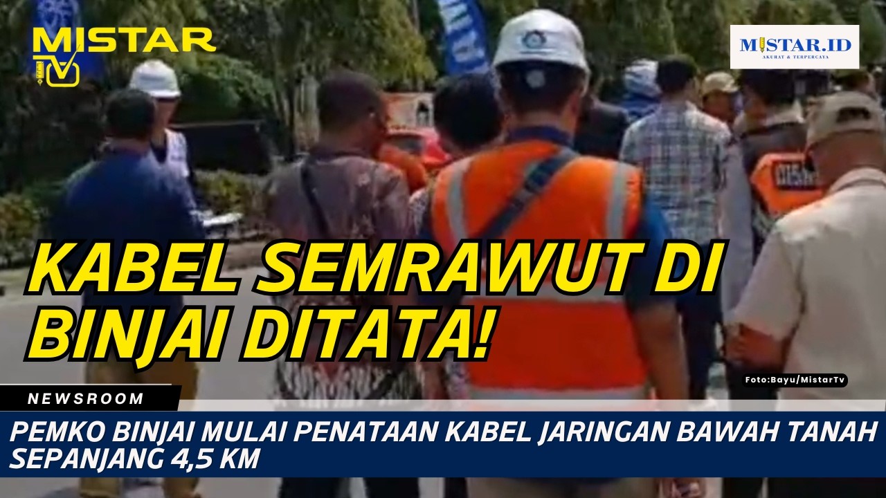 Pemko Binjai Mulai Penataan Kabel Jaringan Bawah Tanah Sepanjang 4,5 Km