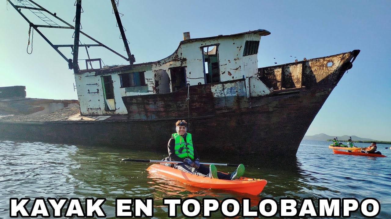 Paseo en kayak con amigos en Topolobampo, Sinaloa 