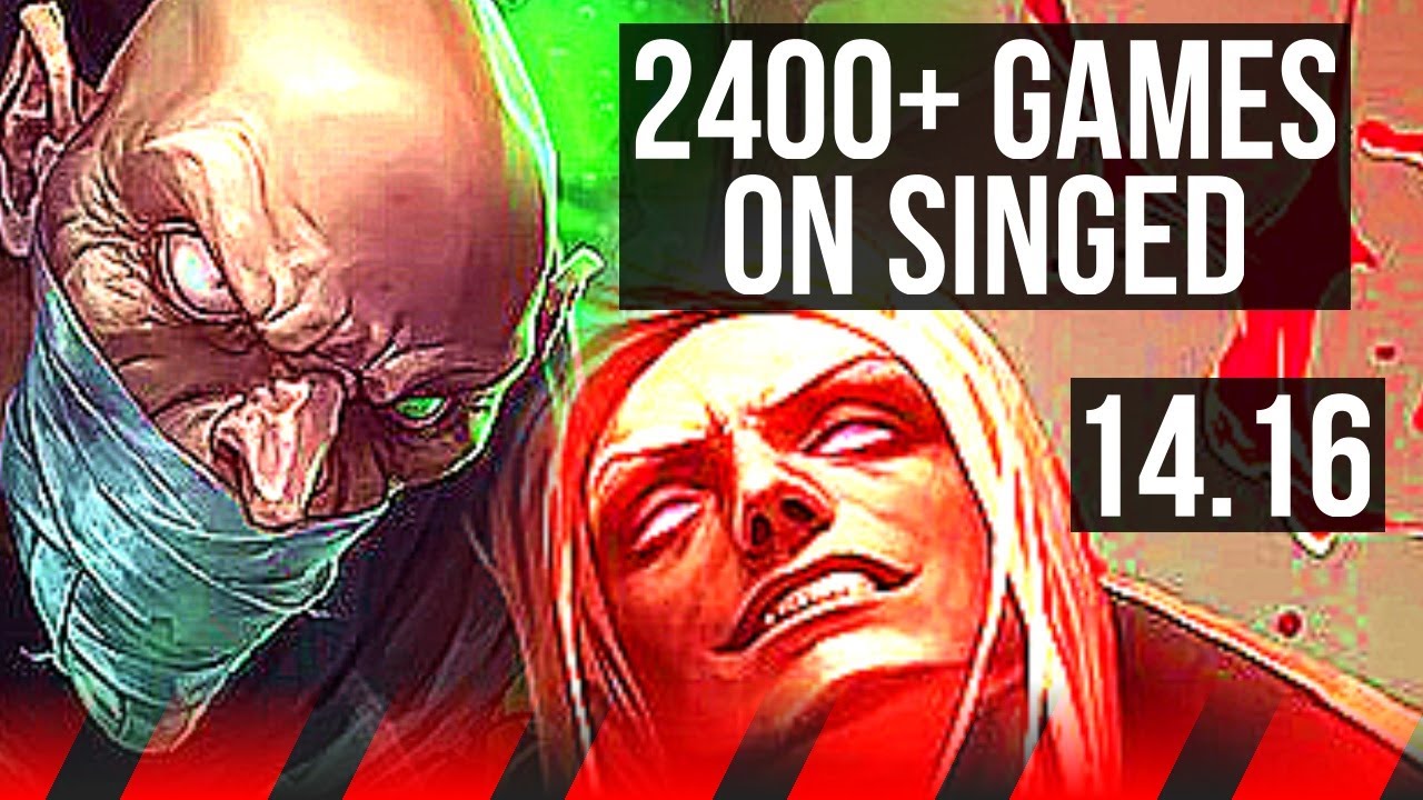 SINGED vs VLADIMIR (TOP) | Rank 4 Singed, 2400+ games | EUW Grandmaster | 14.16