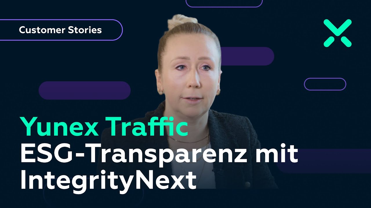Yunex Traffic nutzt IntegrityNext f&uuml;r mehr Nachhaltigkeit in der Lieferkette