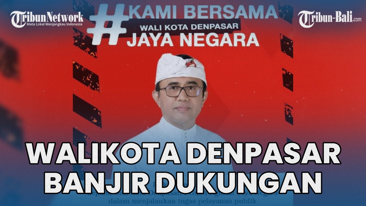 Walikota Denpasar Bali Banjir Dukungan, Masyarakat & Pegawai Suarakan Tagline Kami Bersama Walikota