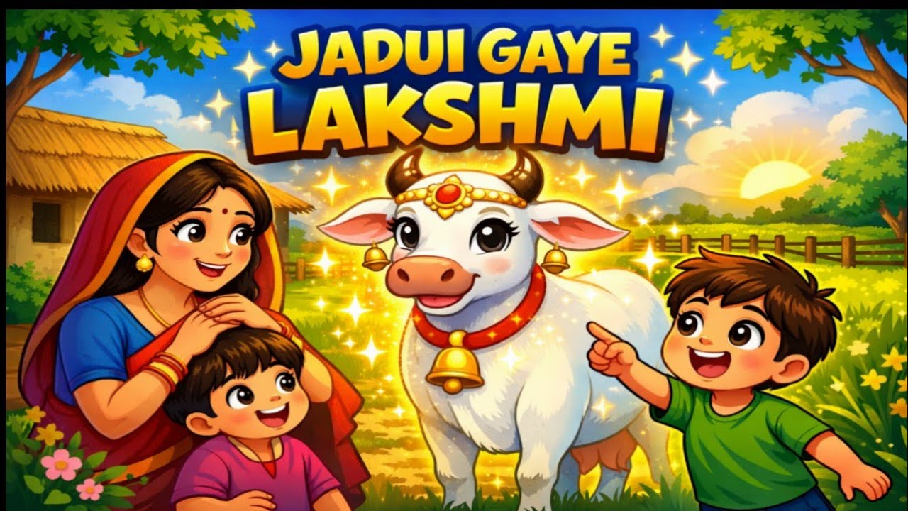 जादुई गाय लक्ष्मी और मां बेटा 😊 | Magical Cow Story in Hindi | Cartoon Story | Moral Story | Kahani