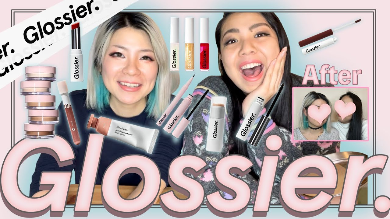 究極のGlossier顔が完成♡Glossierのコスメだけでフルメイク！
