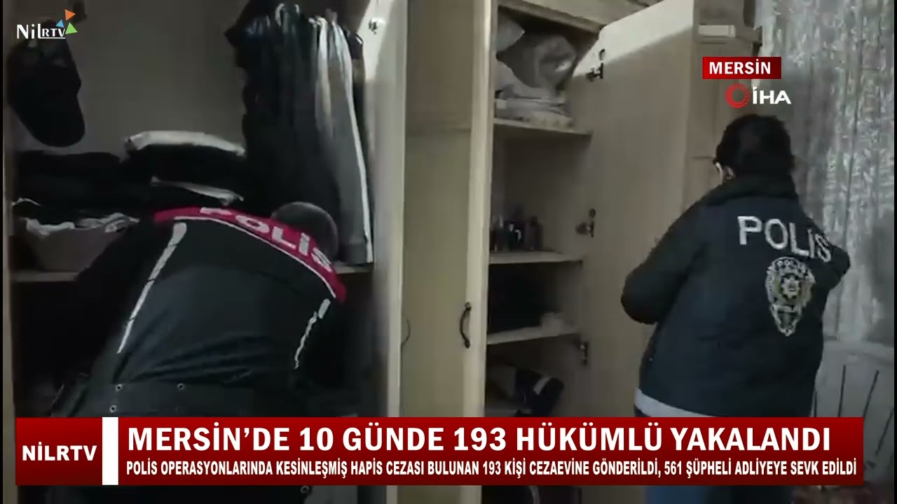 Mersin’de Aranan 193 Şahıs Yakalandı