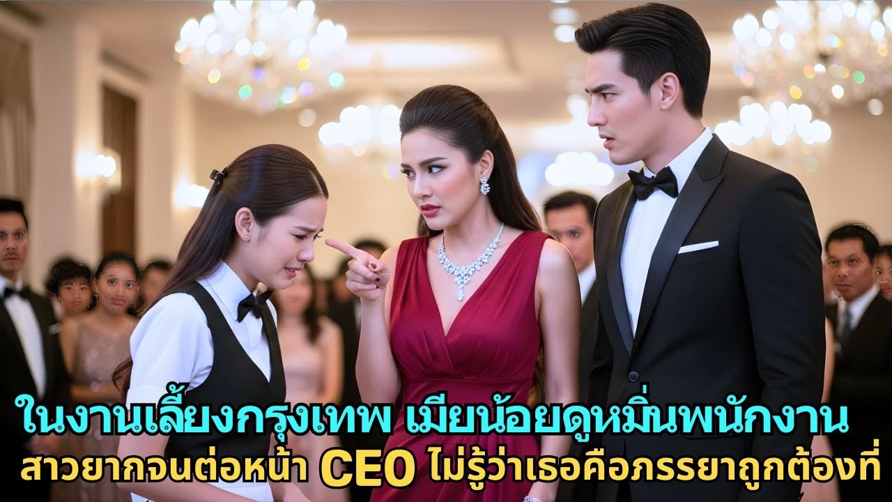 ในงานเลี้ยงกรุงเทพ เมียน้อยดูหมิ่นพนักงานสาวยากจนต่อหน้า CEO ไม่รู้ว่าเธอคือภรรยาถูกต้องที่ซ่อนตัวอย