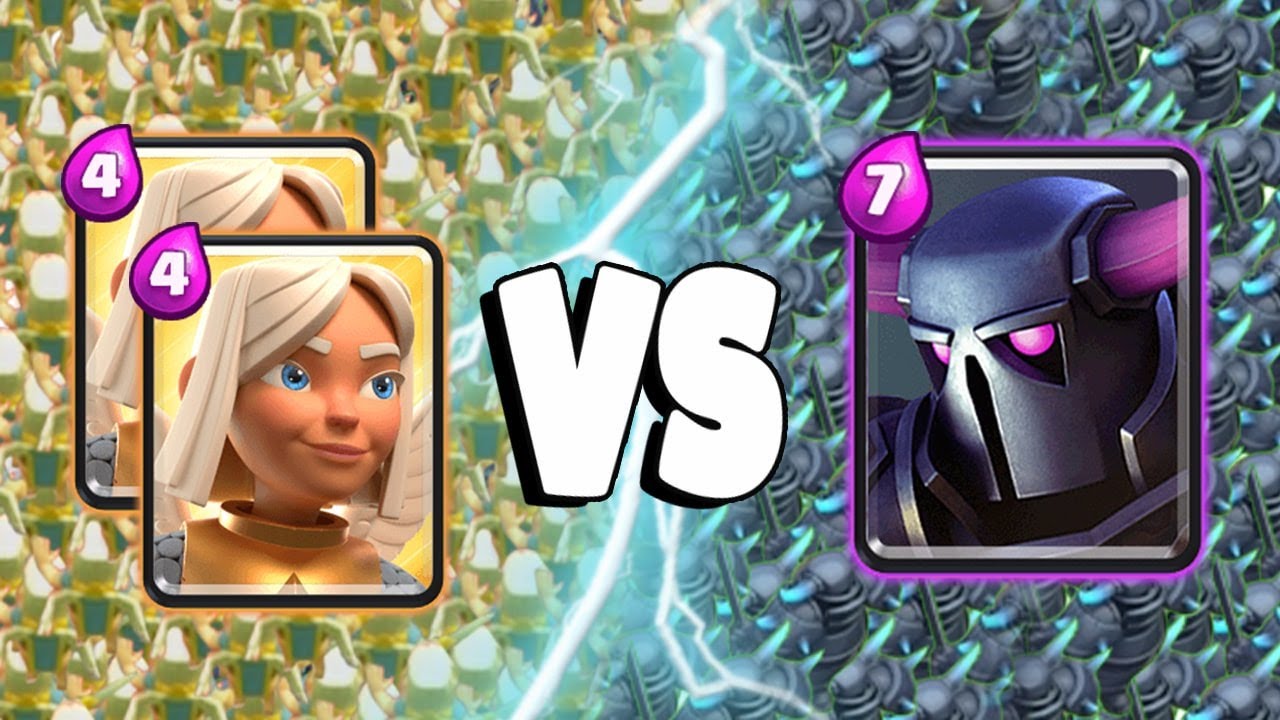2 BATTLE HEALER Vs PEKKA - Clash Royale Battle