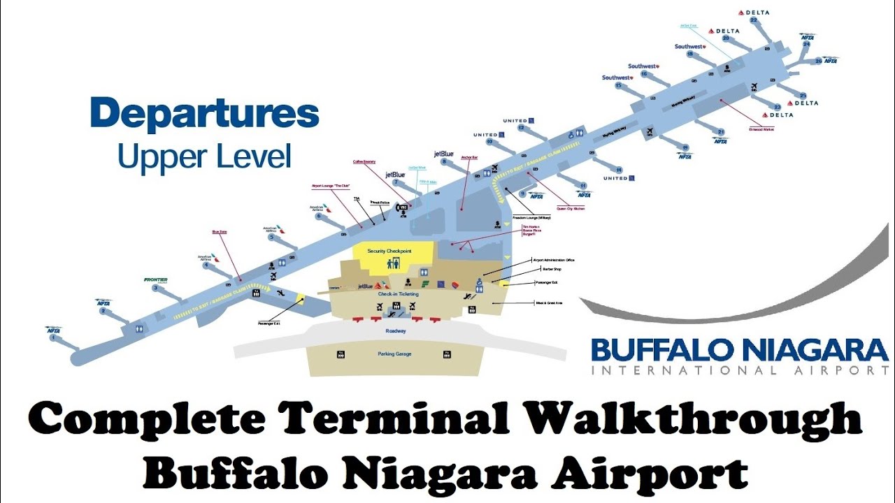 Buffalo Niagara Airport Terminal Walkthrough - 2023