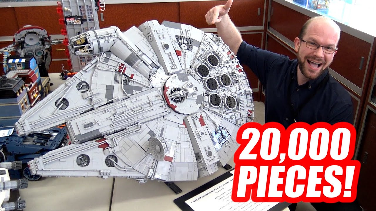 Кастомный «Сокол Тысячелетия» LEGO с потрясающим интерьером! Более 20 000 деталей