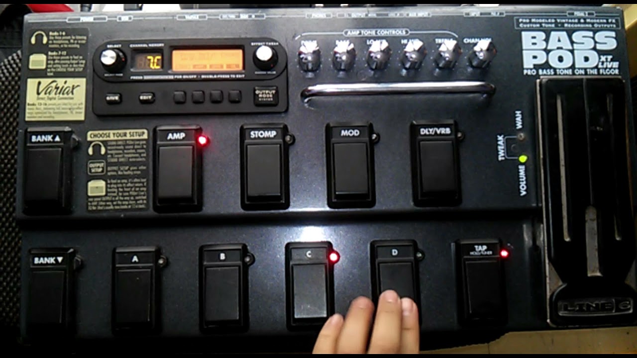 Line 6 Bass POD xt live