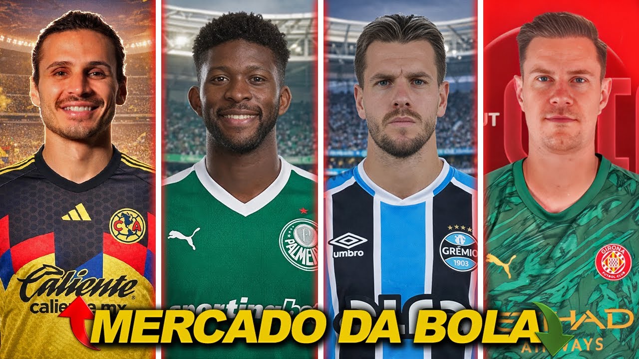 América negocia por Raphael Veiga, Jefferson Lerma oferecido ao Palmeiras, Lo Celso no Grêmio e mais