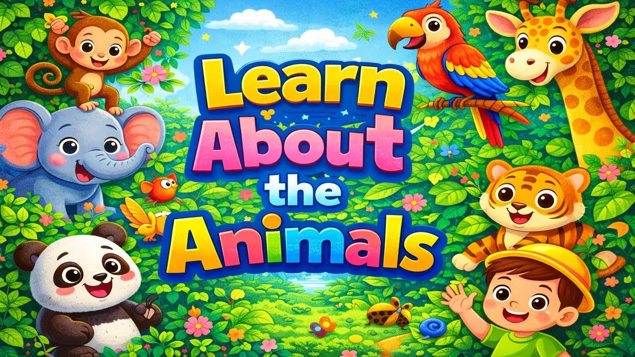Animal Learning for Kids | 10+ Wild Animals for Kids | Learn Animal Names in English with Sounds