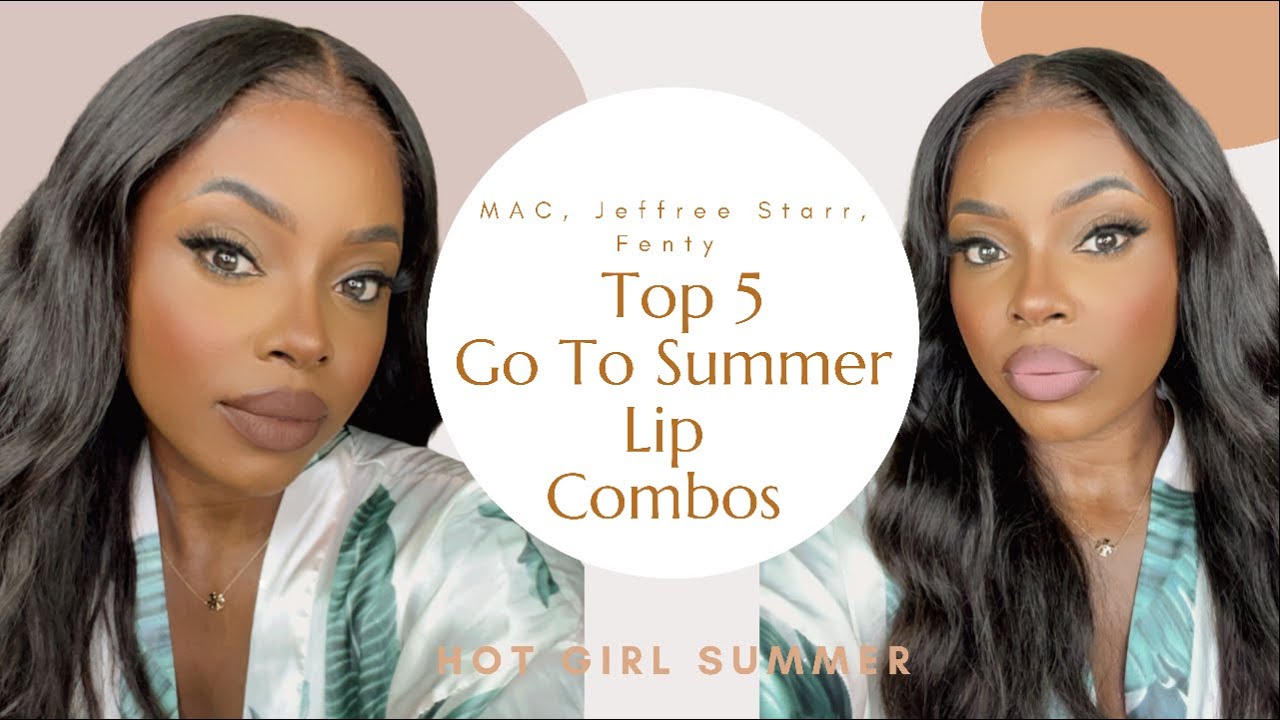 TOP 5 BEST NUDE LIP COMBOS FOR DARKSKIN | WOC | MATTE, GLOSSY, SATIN LIPSTICKS