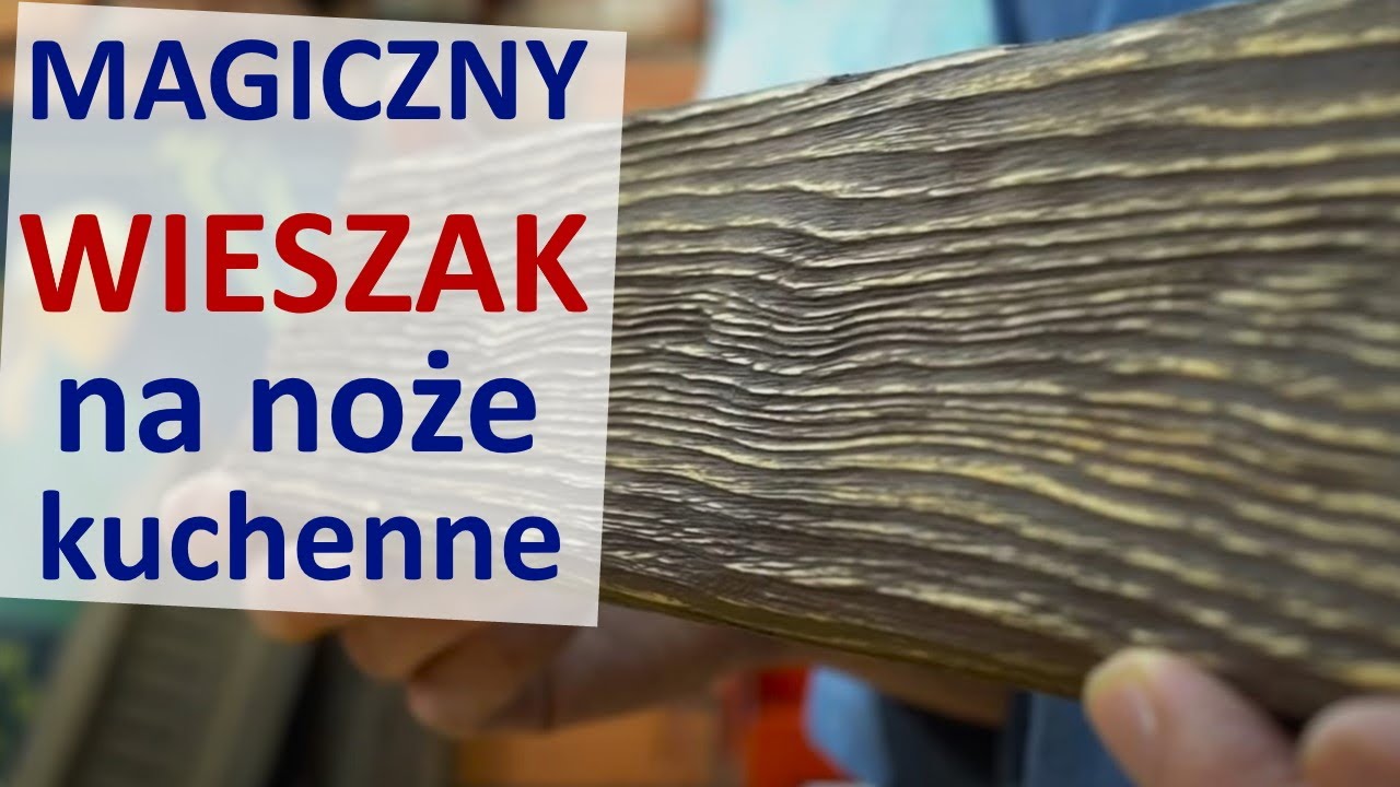 Jak zrobić magnetyczny wieszak na noże?