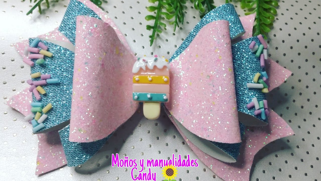 Moño de vinil para niñas