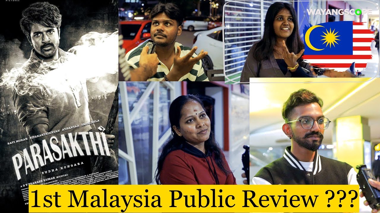 Parasakthi Public Review | Malaysia | WAYANGSCOPE #parasakthimoviereview #jananayagan  #shortvideo