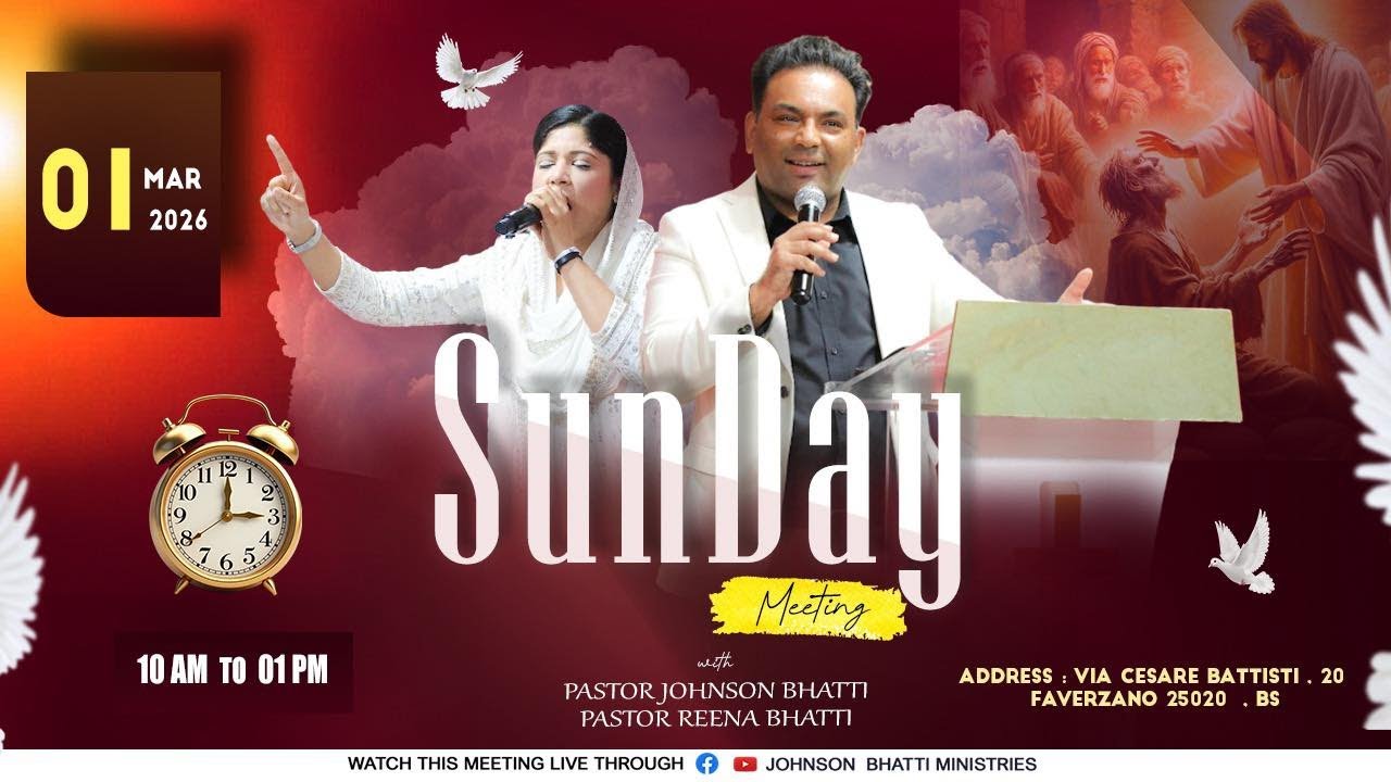 SUNDAY PRAYER MEETING (01/03/2026) JOHNSON BHATTI MINISTRIES